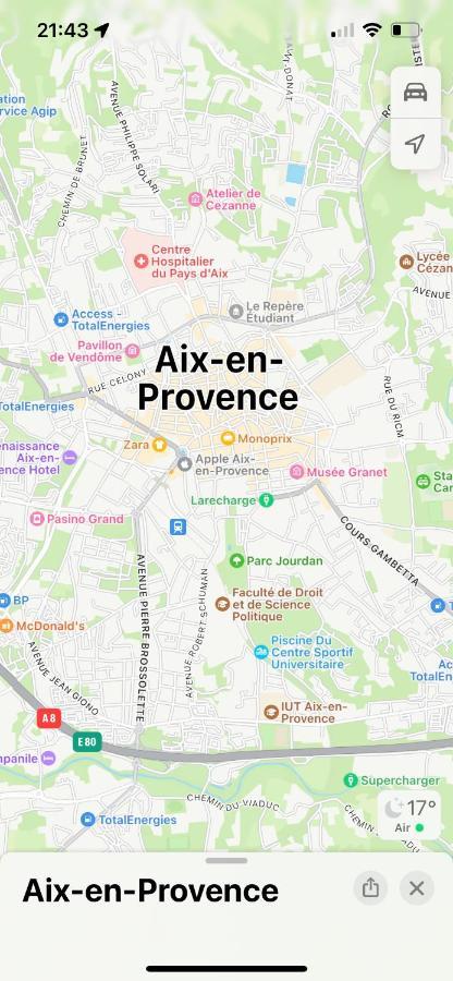 Aix-En-Provence, Charmant Studio Proche Toutes Comodites Et Axes Routiers, Linges Fournis Екстериор снимка